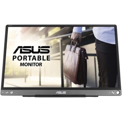 Monitor portátil asus zenscreen mb16ace 15.6/ full hd/ plata y negro