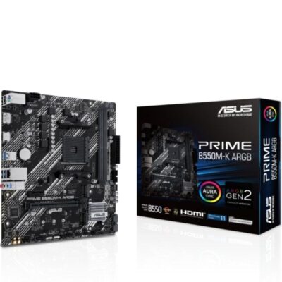 Placa base asus prime b550m-k argb socket am4/ ddr4/ pcie 4.0/ micro atx
