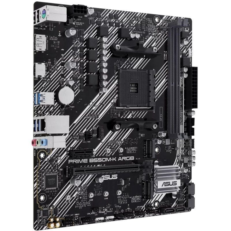 Placa base asus prime b550m-k argb socket am4/ ddr4/ pcie 4.0/ micro atx - Imagen 3