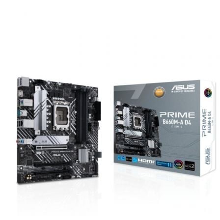 Placa base asus prime b660m-a d4-csm/ socket 1700/ ddr4/ pcie 4.0/ micro atx - Imagen 6