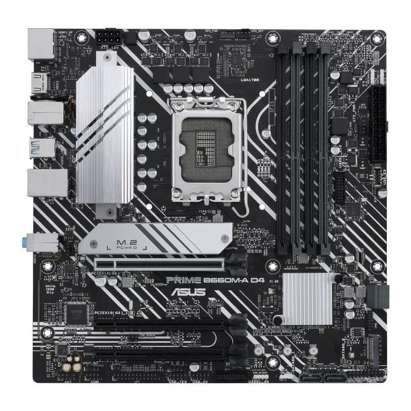 Placa base asus prime b660m-a d4-csm/ socket 1700/ ddr4/ pcie 4.0/ micro atx - Imagen 2