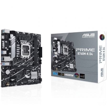 Placa base asus prime b760m-k d4 socket 1700/ ddr4/ pcie 4.0/ micro atx - Imagen 5