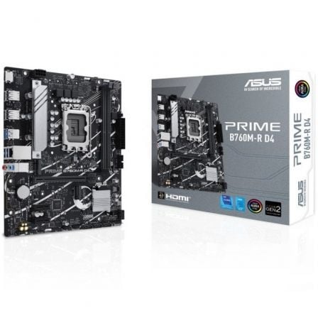Placa base asus prime b760m-r d4 socket 1700/ ddr4/ pcie 4.0/ micro atx - Imagen 6