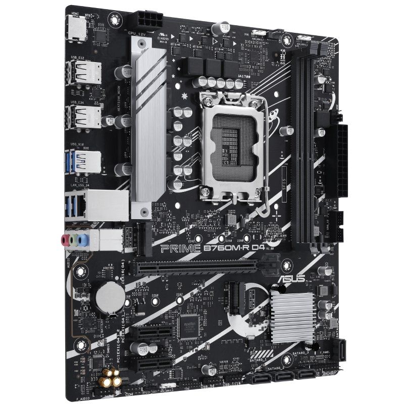 Placa base asus prime b760m-r d4 socket 1700/ ddr4/ pcie 4.0/ micro atx - Imagen 3