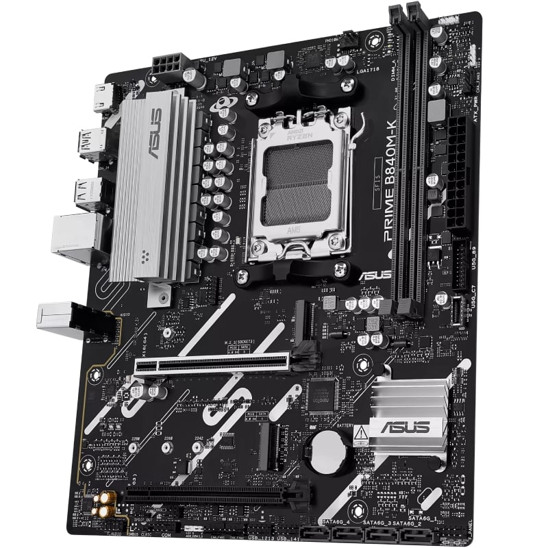 Placa base asus prime b840m-k socket am5/ ddr5/ pcie 4.0/ micro atx - Imagen 4