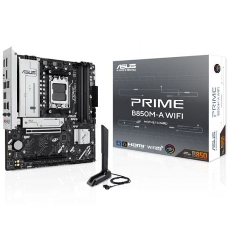 Placa base asus prime b850m-a wifi socket am5/ ddr5/ pcie 5.0/ micro atx - Imagen 6