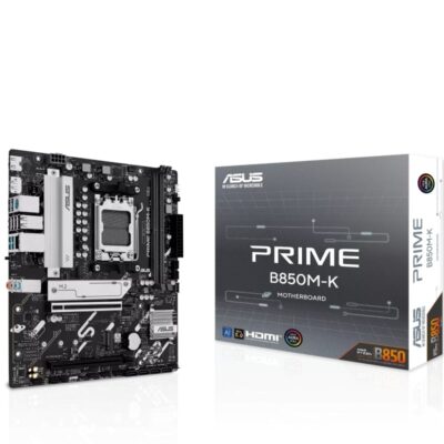 Placa base asus prime b850m-k socket am5/ ddr5/ pcie 5.0/ micro atx