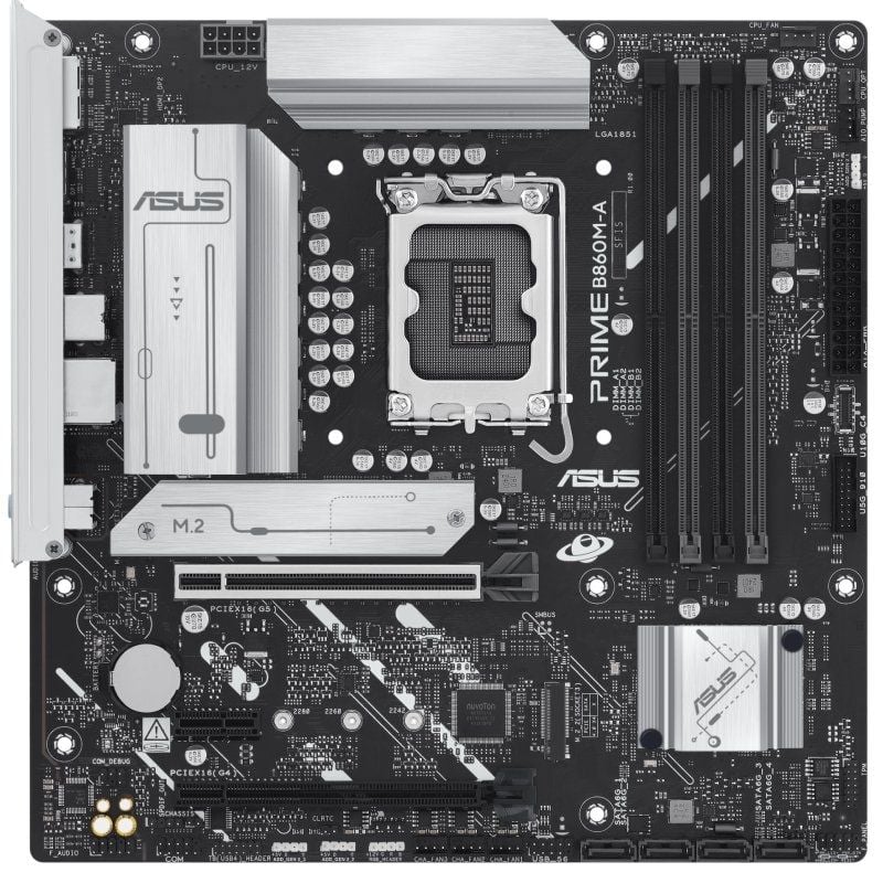 Placa base asus prime b860m-a csm socket 1851/ ddr5/ pcie 5.0/ micro atx - Imagen 2