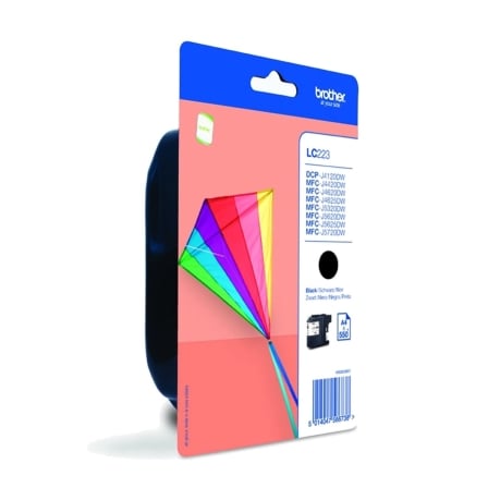 Cartucho de tinta original brother lc-223bkbp/ negro - Imagen 2