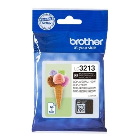 Cartucho de tinta original brother lc-3213/ negro - Imagen 2