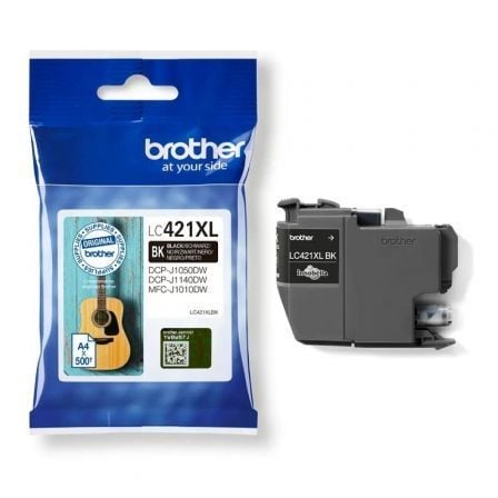 Cartucho de tinta original brother lc421xl alta capacidad/ negro - Imagen 2