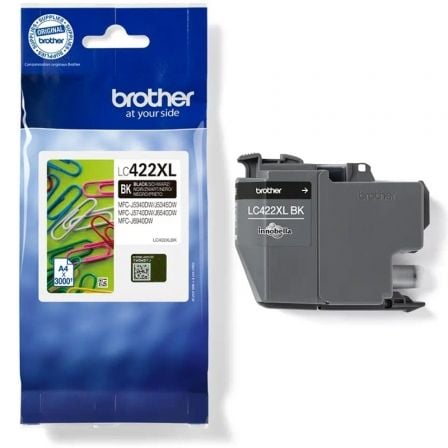 Cartucho de tinta original brother lc-422 xl alta capacidad/ negro - Imagen 4