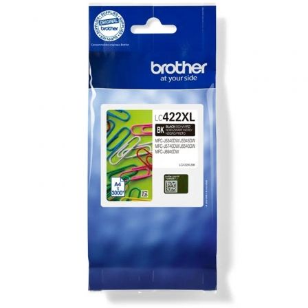 Cartucho de tinta original brother lc-422 xl alta capacidad/ negro - Imagen 6