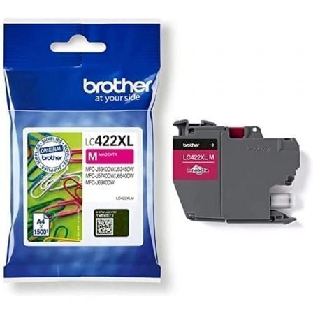 Cartucho de tinta original brother lc-422 xl alta capacidad/ magenta - Imagen 2