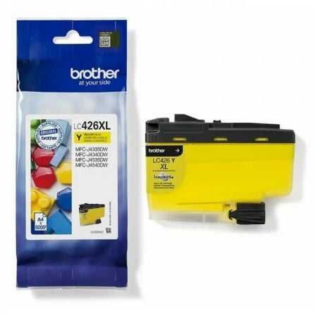 Cartucho de tinta original brother lc-426 xl alta capacidad/ amarillo - Imagen 2