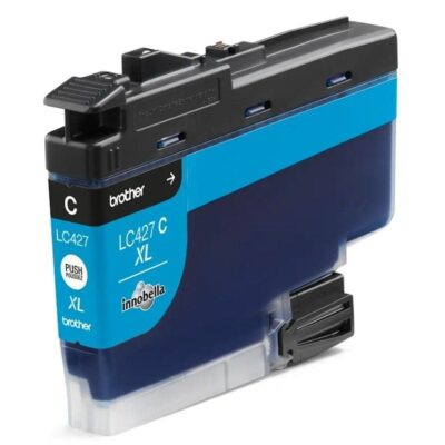 Cartucho de tinta original brother lc-427 xl alta capacidad/ cian