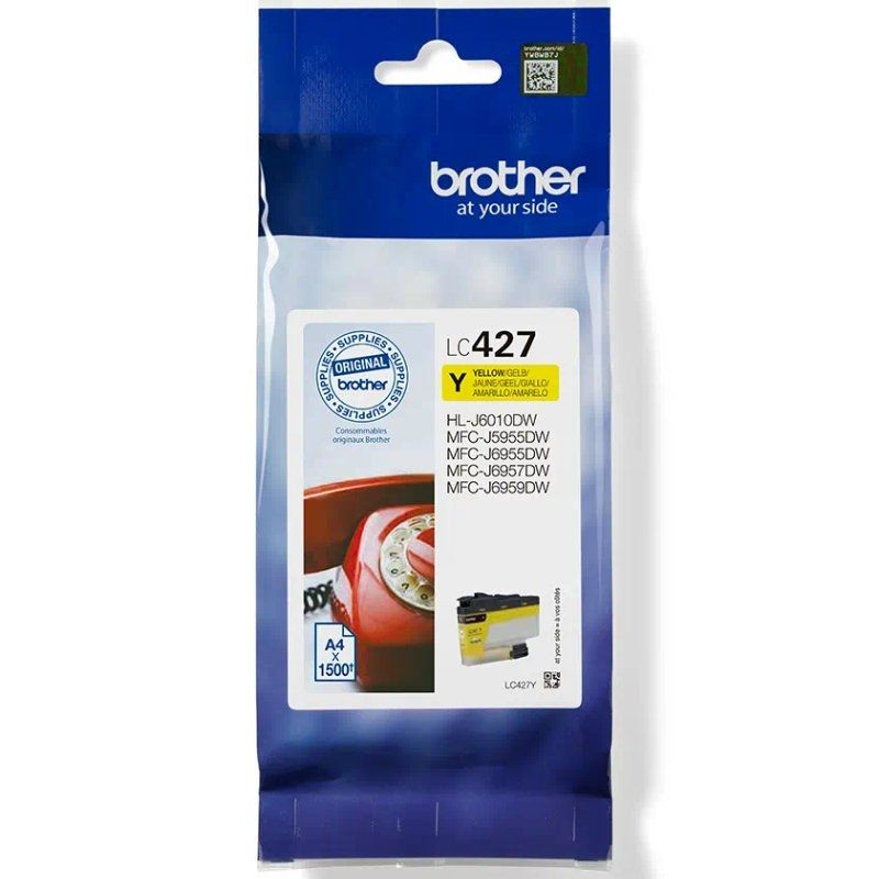 Cartucho de tinta original brother lc-427y/ amarillo - Imagen 2