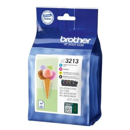 Cartucho de tinta original brother lc-3213val multipack/ cian/ magenta/ amarillo/ negro - Imagen 2