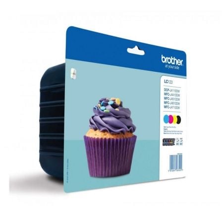 Cartucho de tinta original brother lc-123 multipack/ cian/ magenta/ amarillo/ negro - Imagen 2