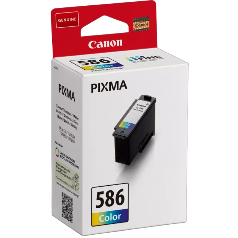 Cartucho de tinta original canon cl-586/ tricolor - Imagen 2