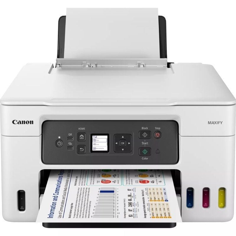 Multifunción recargable canon maxify gx3050 megatank wifi/ dúplex/ blanca - Imagen 2