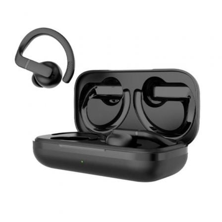 Auriculares deportivos bluetooth daewoo dw2003 con estuche de carga/ autonomía 8h/ negros - Imagen 6