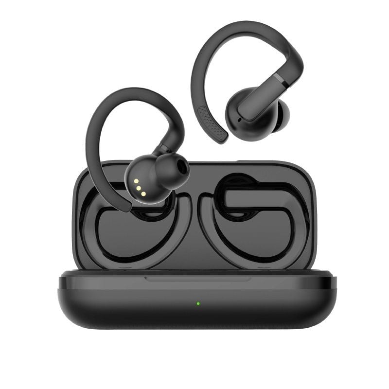 Auriculares deportivos bluetooth daewoo dw2003 con estuche de carga/ autonomía 8h/ negros - Imagen 4