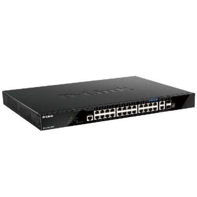 Switch gestionable d-link dgs-1520-28mp 28 puertos/ rj-45 10/100/1000/ sfp/ poe