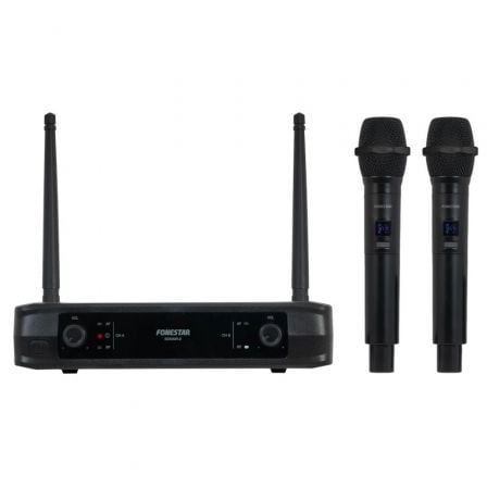 Micrófono inalámbrico doble mano uhf fonestar sonair-2m/ incluye receptor - Imagen 5