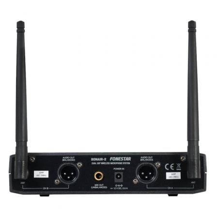 Micrófono inalámbrico doble mano uhf fonestar sonair-2m/ incluye receptor - Imagen 7