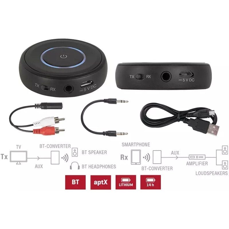 Transmisor y receptor de audio inalámbrico fonestar bt - Imagen 4