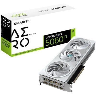 Tarjeta gráfica gigabyte geforce rtx 5060 ti aero oc/ 8gb gddr7