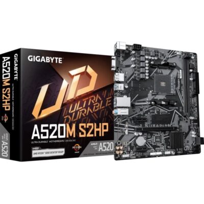 Placa base gigabyte a520m s2hp socket am4/ ddr4/ pcie 3.0/ micro atx