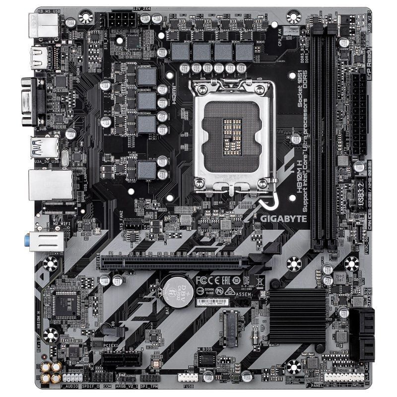 Placa base gigabyte h810m h socket 1851/ ddr5/ pcie 4.0/ micro atx - Imagen 2