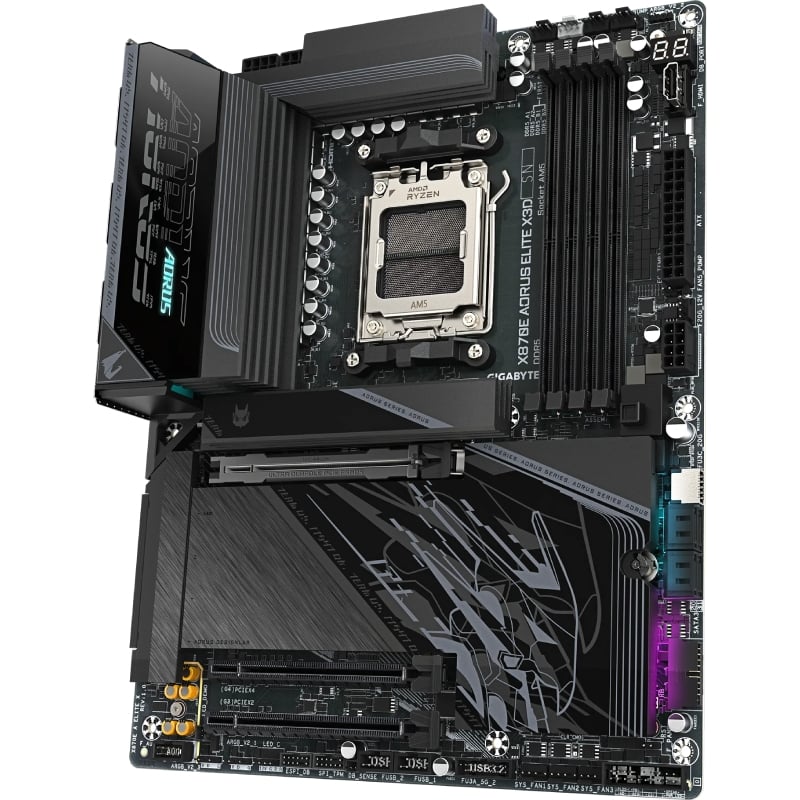 Placa base gigabyte x870e a elite x socket am5/ ddr5/ pcie 5.0 - Imagen 3