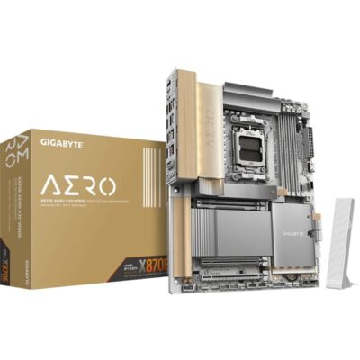 Placa base gigabyte x870e aero x3d wood socket am5/ ddr5/ pcie 5.0