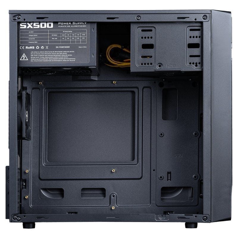 Caja minitorre hiditec q2pro psu con fuente 500w - Imagen 4