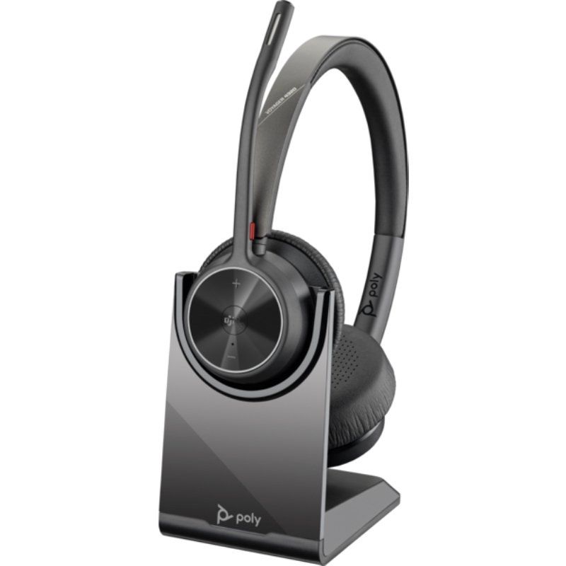 Auriculares inalámbricos poly voyager 4320-m para microsoft teams + adaptador bt700 + base de carga/ con micrófono/ bluetooth/ - Imagen 2