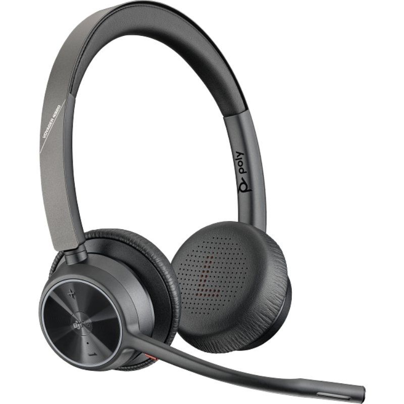 Auriculares inalámbricos poly voyager 4320-m para microsoft teams + adaptador bt700 + base de carga/ con micrófono/ bluetooth/ - Imagen 3