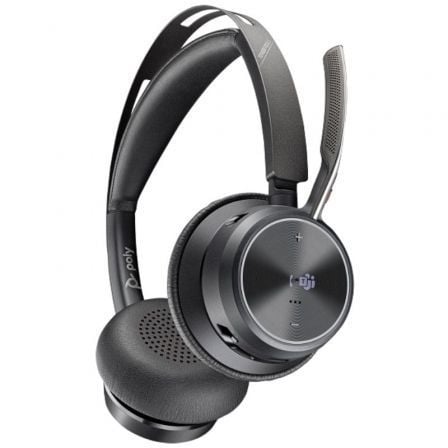 Auriculares inalámbricos poly voyager focus 2 microsoft teams + adaptador usb-c-a + soporte de carga/ con micrófono/ bluetooth/ - Imagen 8