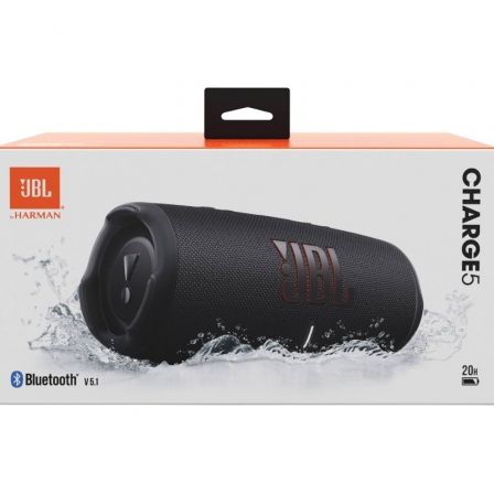 Altavoz con bluetooth jbl charge 5/ 40w/ 1.0/ negro - Imagen 10