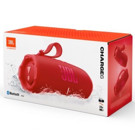 Altavoz con bluetooth jbl charge 6/ 45w/ 1.0/ rojo - Imagen 10