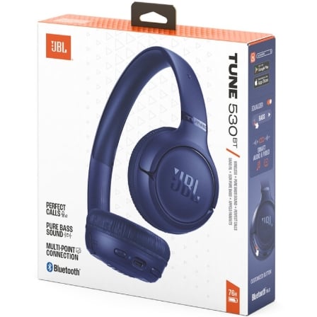 Auriculares inalámbricos jbl tune 530bt/ con micrófono/ bluetooth/ azules - Imagen 10