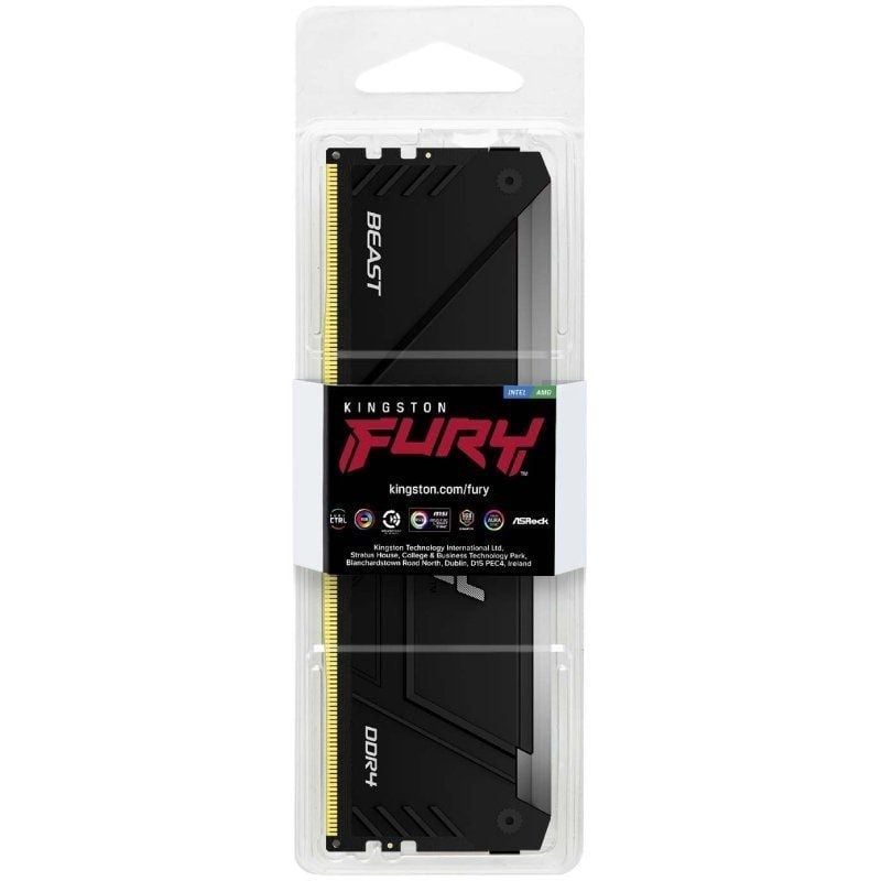 Memoria ram kingston fury beast rgb 8gb/ ddr4/ 3200mhz/ 1.35v/ cl16/ dimm - Imagen 3