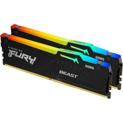 Memoria ram kingston fury beast rgb 2 x 16gb/ ddr5/ 6000mhz