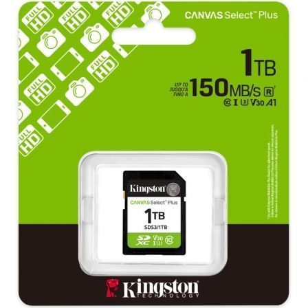 Tarjeta de memoria kingston canvas select plus 1tb sd xc/ clase 10/ 150mbs - Imagen 6