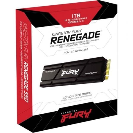 Disco ssd kingston fury renegade 1000gb/ m.2 2280 pcie 4.0/ con disipador térmico - Imagen 6