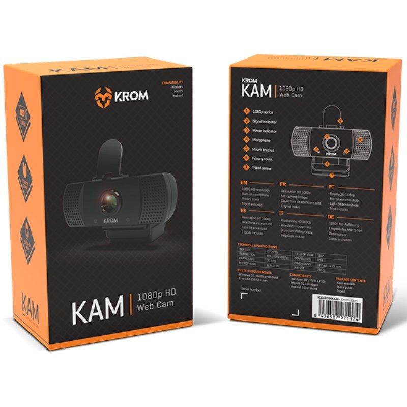 Webcam krom kam/ 1920 x 1080 full hd - Imagen 5