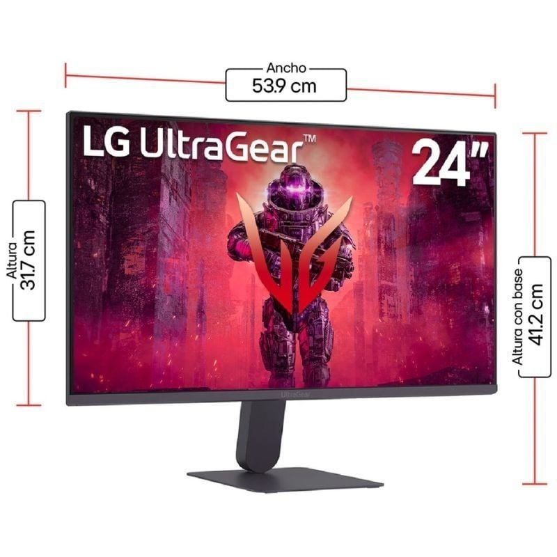 Monitor gaming lg ultragear 24g411a-b 23.7/ full hd/ 1ms/ 144hz/ ips/ negro - Imagen 3