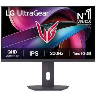 Monitor gaming lg ultragear 27g610a-b 27/ qhd/ 1ms/ 200hz/ ips/ regulable en altura/ negro